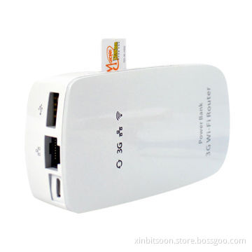 Portable Multifunction 5-in-1 3G Wi-Fi Router Power Bank, with SIM Slot & 4,400mAh Power Bank